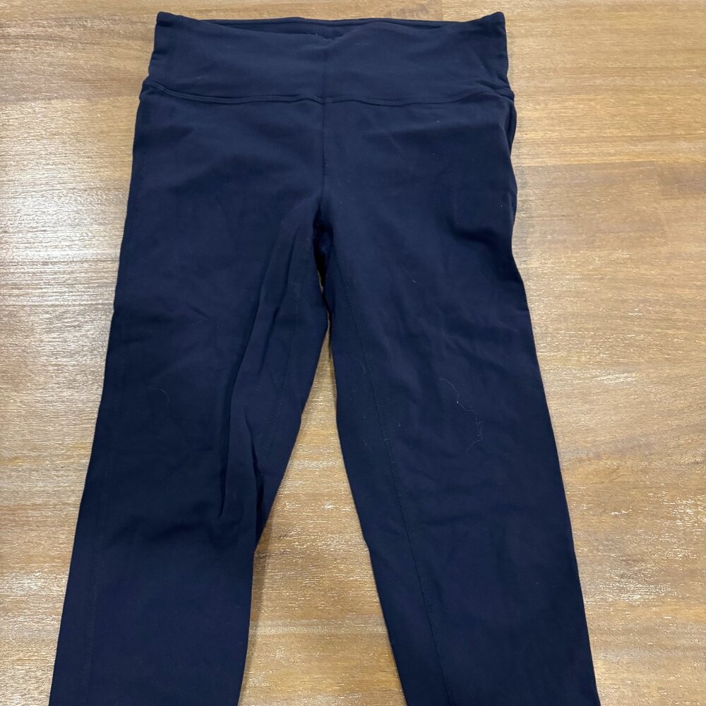 Athleta Navy Cropped Leggings